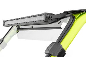 Polaris RZR Turbo S4 Velocity LED Light Kit - Front - Rough Country - 30 Inch Curved + Black Series - Black - '21-'22